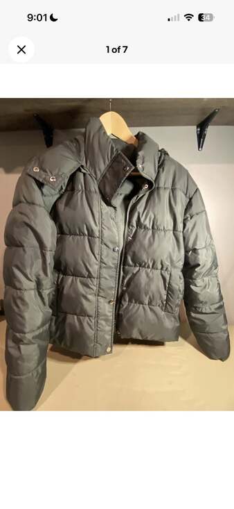 Sebby Jackets & Blazers - Sebby Collection Women's Quilted Puffer Jacket with Removable Hood